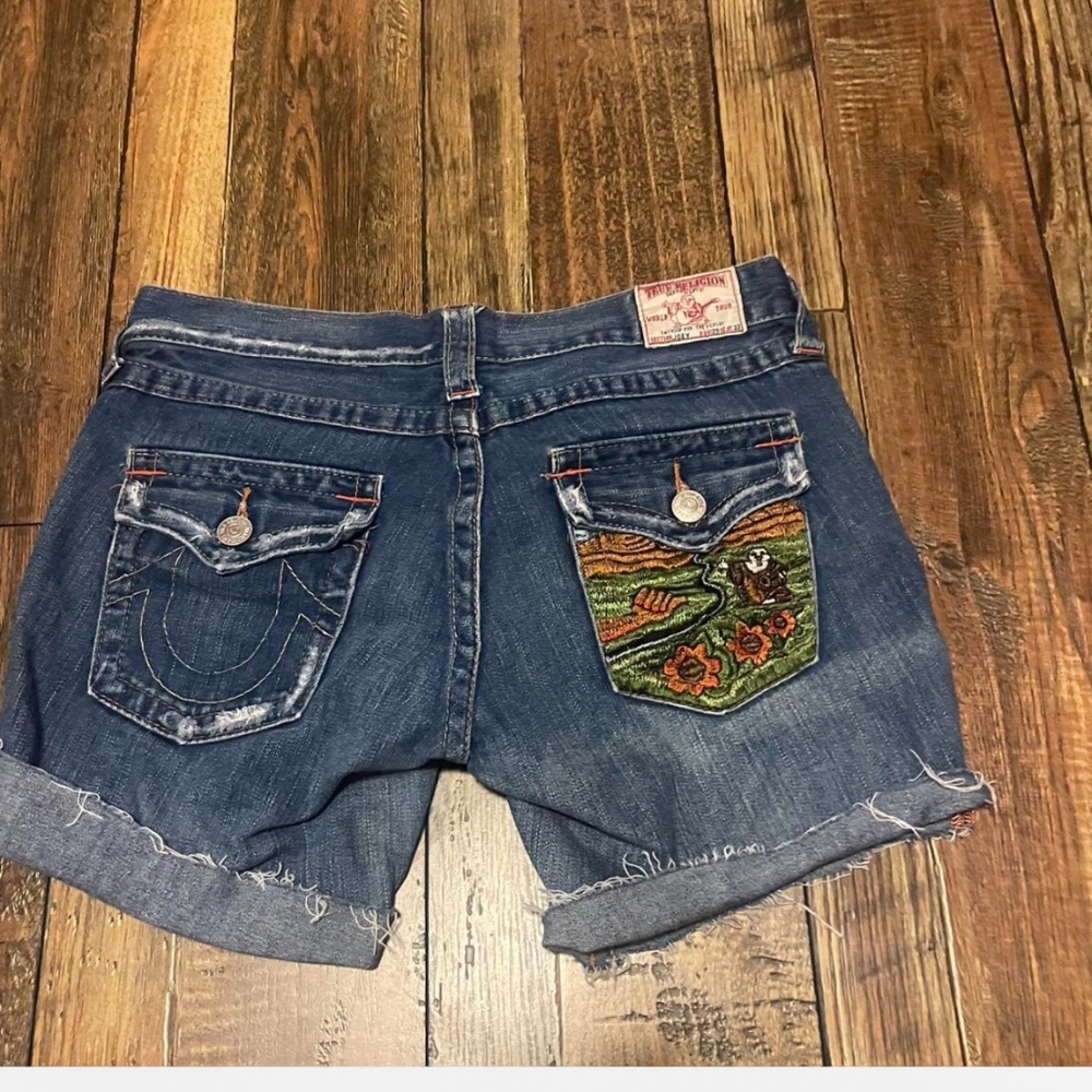 Vintage True Religion denim shorts